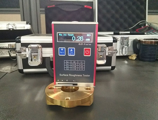 粗糙度儀試機現(xiàn)場