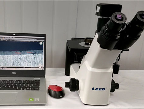 倒置金相顯微鏡試用現(xiàn)場