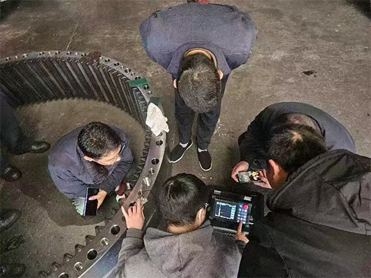 測無損滲碳層厚度，中高頻大型齒輪淬火層深度測量，回轉體支撐淬火層測量